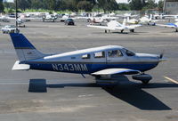 N343MM @ PAO - 1999 Piper PA-28-181 running-up @ Palo Alto, CA - by Steve Nation