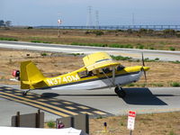 N374DM @ PAO - 1999 American Champion Aircraft 7ECA taxying for take-off @ Palo Alto, CA - by Steve Nation