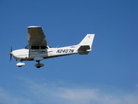 N2407N @ PAO - 2007 Cessna 172S landing @ Palo Alto, CA - by Steve Nation