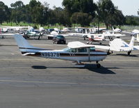 N96378 @ PAO - 1978 Cessna 182Q holding by tower @ Palo Alto, CA - by Steve Nation
