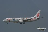 B-5177 @ VHHH - Air China wearing a special scheme for the Olympics Games - by Michel Teiten ( www.mablehome.com )