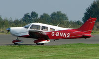 G-BNNS @ EGBT - Piper Pa-28-161 - A visitor to the 2008 Turweston Vintage and Classic Day - by Terry Fletcher