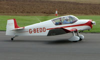 G-BEDD @ EGBT - Jodel D117A - A visitor to the 2008 Turweston Vintage and Classic Day - by Terry Fletcher