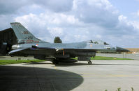 J-251 @ EBBE - In 1992 J-251 was the first Dutch F-16 to achieve 2000 flying hours. - by Joop de Groot
