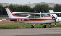 G-OFLY @ EGBW - 1977 Cessna 210M at Wellesbourne - by Terry Fletcher