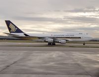 9V-SPB @ LEMD - Boeing 747-412 - by JBND31