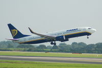 EI-CSP @ EGCC - Ryanair - Taking Off - by David Burrell