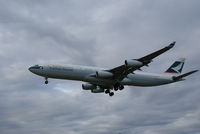 B-HXK @ EGLL - Cathay Pacific A343 on finals - by Syed Rasheed