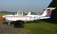 G-BTJK @ EGCB - Piper Pa-38-112 photographed at Manchester Barton Open Day in Sept 2008 - by Terry Fletcher