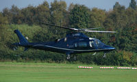 G-WRBI @ EGCB - Agusta A109E photographed at Manchester Barton Open Day in Sept 2008 - by Terry Fletcher