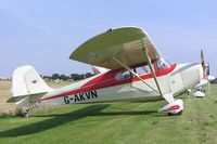 G-AKVN @ EGST - Aeronca at Elmsett fly-in - by Simon Palmer