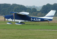 G-AZUM @ EGMA - Cessna F172L at Fowlmere - by Terry Fletcher