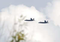 UNKNOWN - F-22 Raptor perform flyovers for Denver Broncos football in Denver,Colorado.