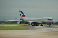 B-HUP @ EGCC - Cathay Pacific Cargo - Landing - by David Burrell