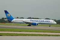 G-FCLF @ EGCC - Thomas Cook - Landing - by David Burrell