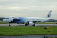 G-OZBR @ EGCC - Monarch - Taxiing - by David Burrell