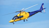 G-MEDS @ EGBK - A109 departing Sywell - by Simon Palmer