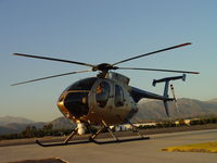 N108PP @ POC - Waiting during 100 hr inspection at Brackett PPD Pad - by Helicopterfriend