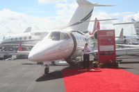 N60LJ @ ORL - Lear 60 at NBAA Bombardier Display