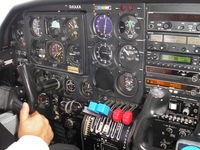 G-XAXA - Cockpit , Islander , Blue Islands Airlines, Rte Alderney to Guernsey - by Henk Geerlings