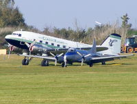 G-AMRA @ EGBE - AIR ATLANTIQUE, with DH104 DOVE 8 :G-DHDV in the foreground - by chris hall