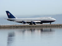 N120UA @ SFO - United Airlines (ocs) 1999 Boeing 747-222 taxying for take-off - by Steve Nation