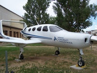 N309A - Adams Aircraft on display outside the Wings over the Rockies Museum. - by Bluedharma
