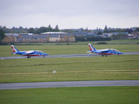 E135 @ EGSC - Patrouille de France Alpha-Jet with F-TERM / 8 - by chris hall