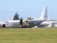 XV208 @ EGSC - This is the ex-weather research Hercules snoopy, now in use as the TP400-D6 turbo-prop engine testbed for the A-400M military transport aircraft by Marshalls of Cambridge. - by chris hall