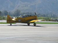 N822SB @ SZP - 1952 Canadian Car & Foundry HARVARD Mk. IV 'Sweet Candy', P&W R-1340 WASP 600 Hp, landing roll Rwy 22 - by Doug Robertson