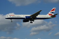 G-CPEL @ EGLL - B757-236 on short finals to heathrow - by Syed Rasheed