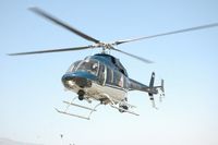 N407CP - Landing for static display at IE K-9 program at Chaffey College - by Helicopterfriend