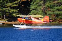 C-FYMY - Aeronca taking off South Beaver Lake 1