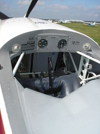 G-EXEA @ EGLK - Front cockpit seat of Extra - by Henk Geerlings