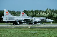 37422 @ EHTW - During the Exercise Frisian Flag a couple of Viggens were operating out of Twenthe AB. The Viggen was wfu a year later. - by Joop de Groot