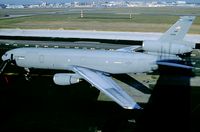 85-0032 @ EDDF - 32 AS/305 AMW. On this very cold winters day it was freezing cold on top of the control tower. The ice on top of fuselage is just melting away. The civil terminal is of the far side.