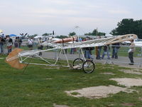 UNKNOWN @ LFFQ - Santos Dumont Demoiselle replica without a registration and not yet covered with fabrique - by Alex Smit