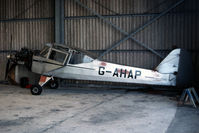 G-AHAP @ EGHC - awaiting rebuild to flying condition