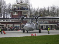PH-PBY @ EHLE - Departure from Aviodrome ramp, Lelystad airport - by Henk Geerlings