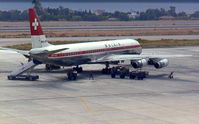 HB-IDZ - Balair Douglas DC-8-63PF at the old Athens Hellenikon Airport LGAT - by Peter Ashton