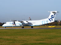 G-ECOG @ EGCC - Brand new Dash-8 for flybe, registered 17/10/2008  - by chris hall