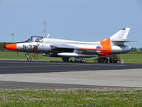 G-BWGL @ EHLW - Hawker Hunter T8C G-BWGL painted as Dutch Air Force N-321 - by Alex Smit