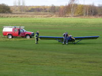 G-MYBM @ EGCB - just after making an emergency landing - by chris hall