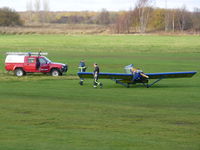 G-MYBM @ EGCB - just after making an emergency landing - by chris hall