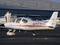 N203CD @ EGGP - parked on the GA apron at Liverpool Airport - by chris hall