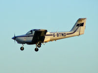 G-BTND @ EGNR - on short finals into Hawarden - by chris hall