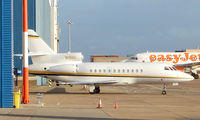 N10HZ @ EGGW - Falcon 900Ex at Luton - by Terry Fletcher