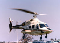 N22299 - Bell 222 at the Grand Prairie, Texas plant helipad - by Zane Adams