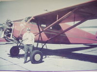 N12146 - Frank Bly with His Stinson around 1975 - by Connie Bly, Franks Daughter