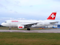 HB-IPY @ EGCC - Swiss Air - by chris hall